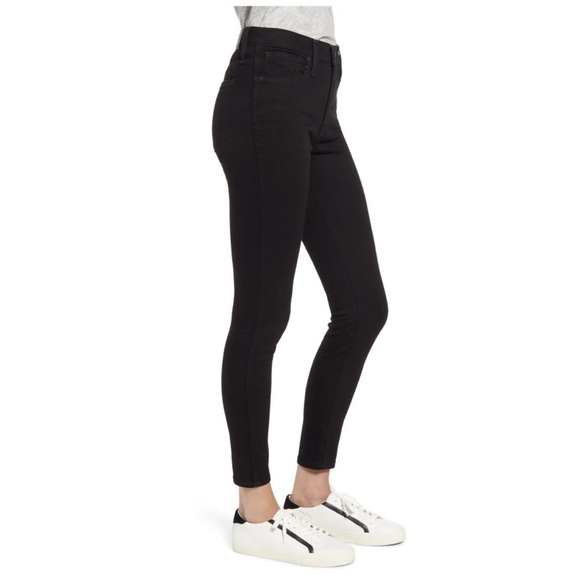 NWT Madewell 10" High-Rise Skinny Jeans in Black Frost, Size 29 - Picture 4 of 15